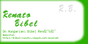 renato bibel business card